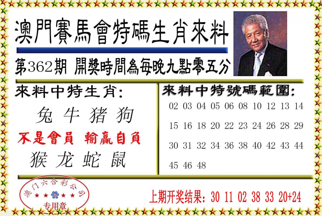 362期特码生肖来料[图]