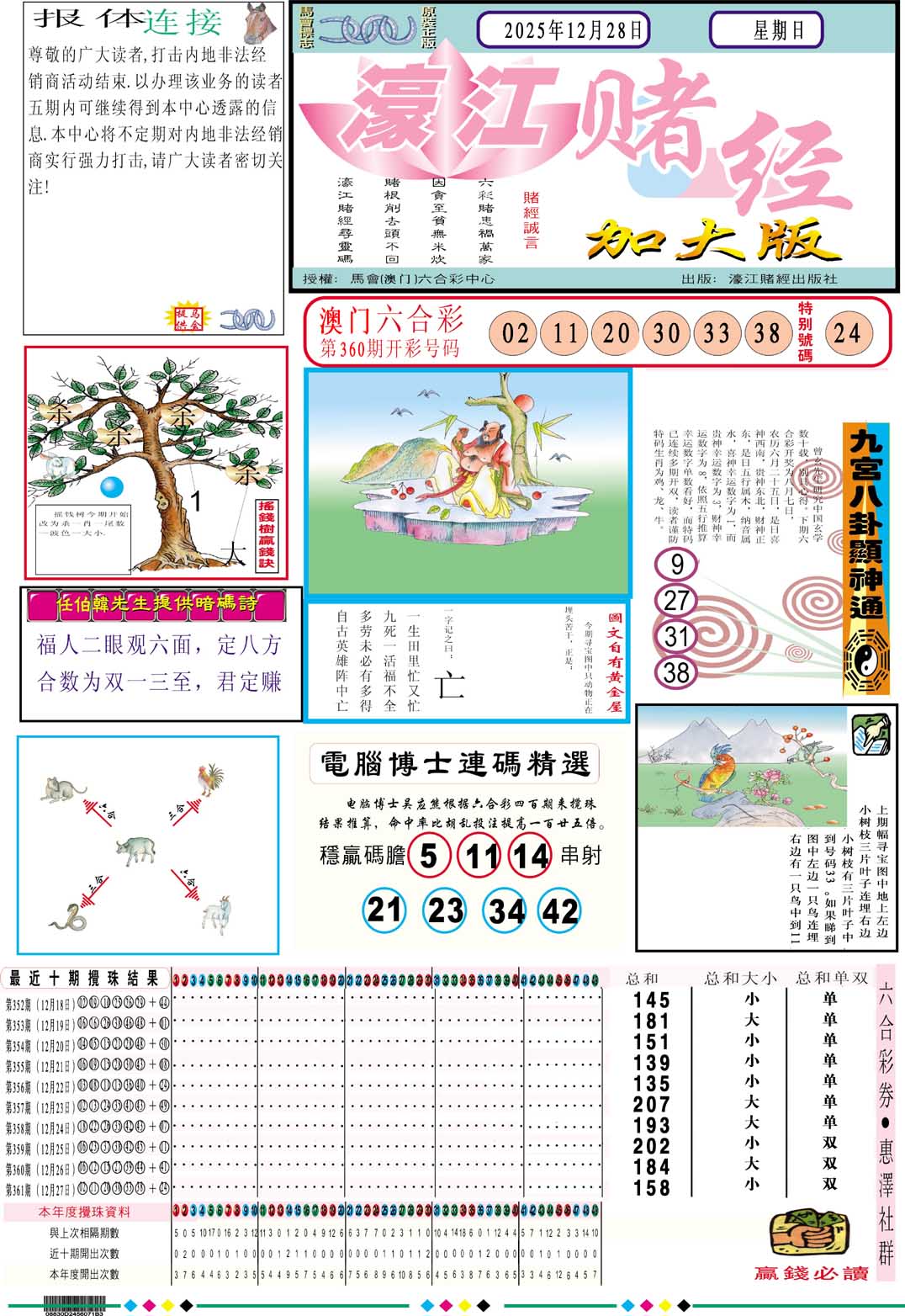 362期濠江赌经A加大版[图]