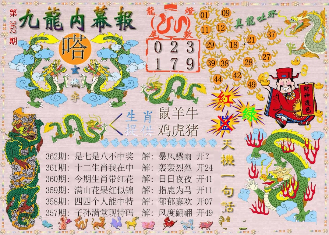 362期九龙内幕报[图]
