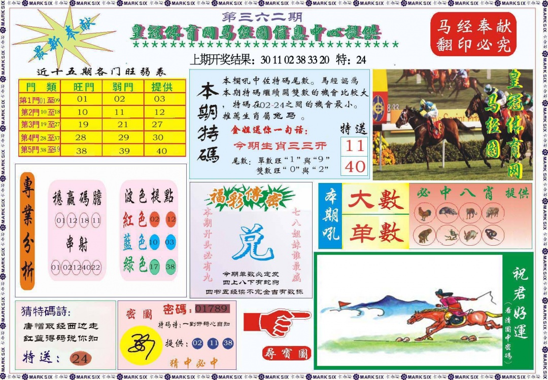 362期体育网马经图[图]