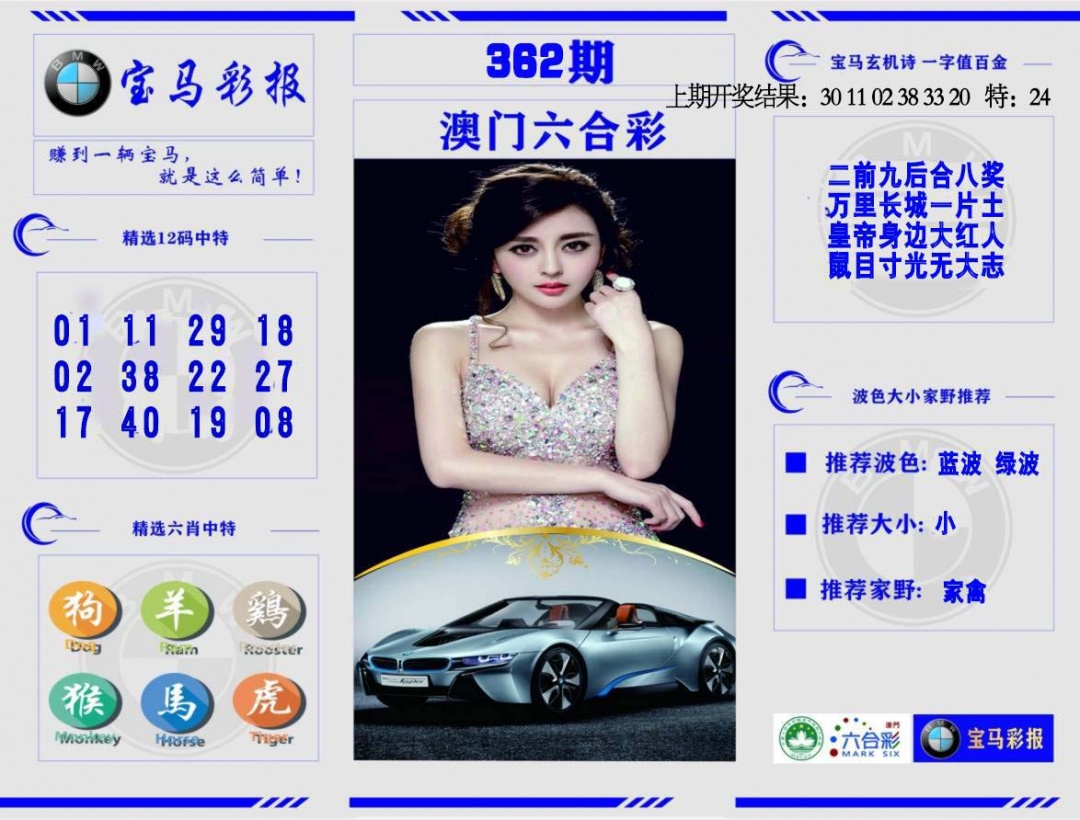 362期宝马彩报[图]