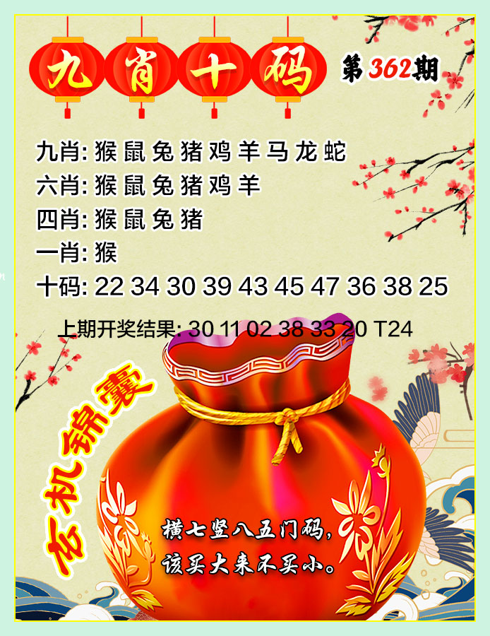 362期九肖十码[图]