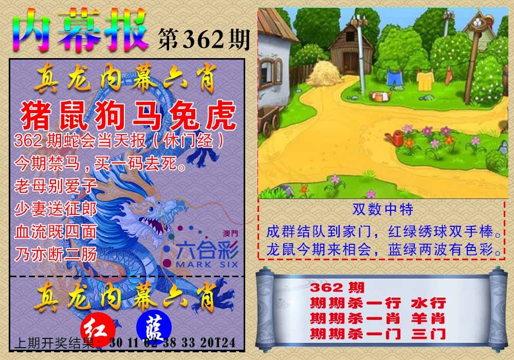 362期真龙内幕报[图]