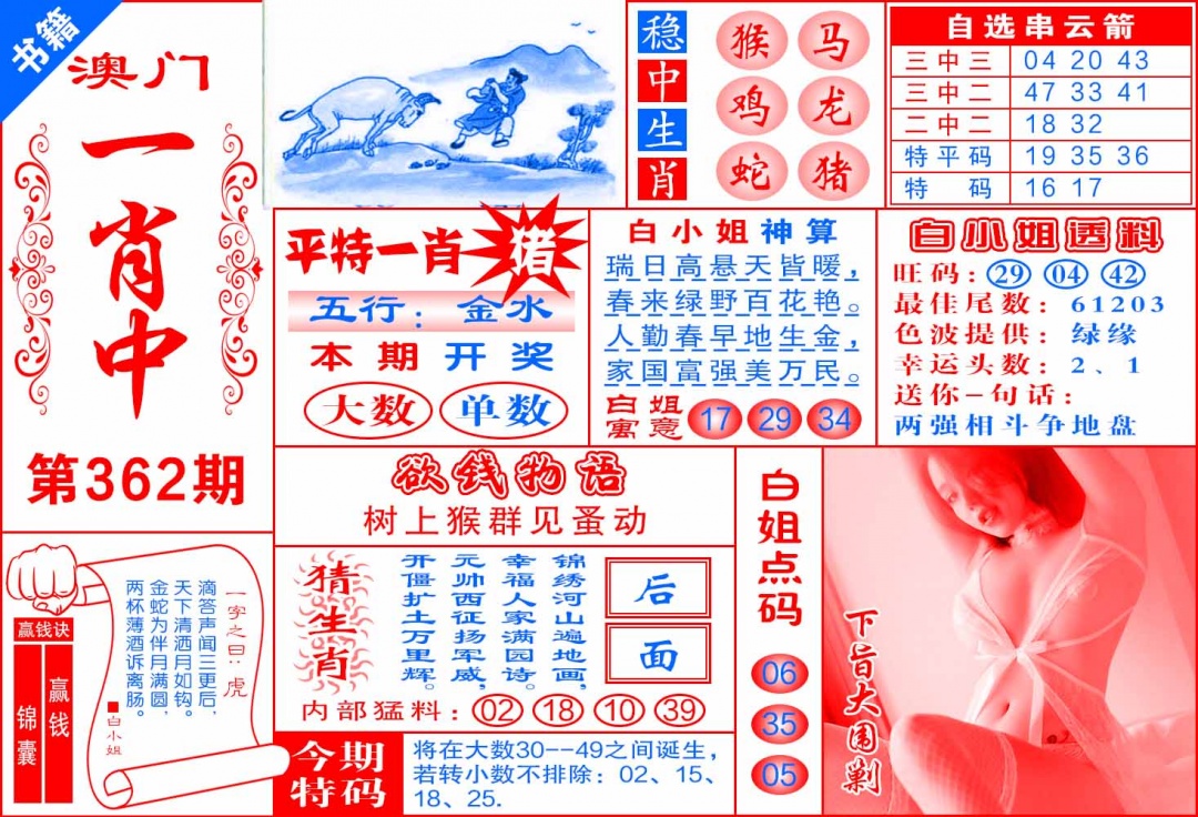 362期澳门锦囊宝典[图]