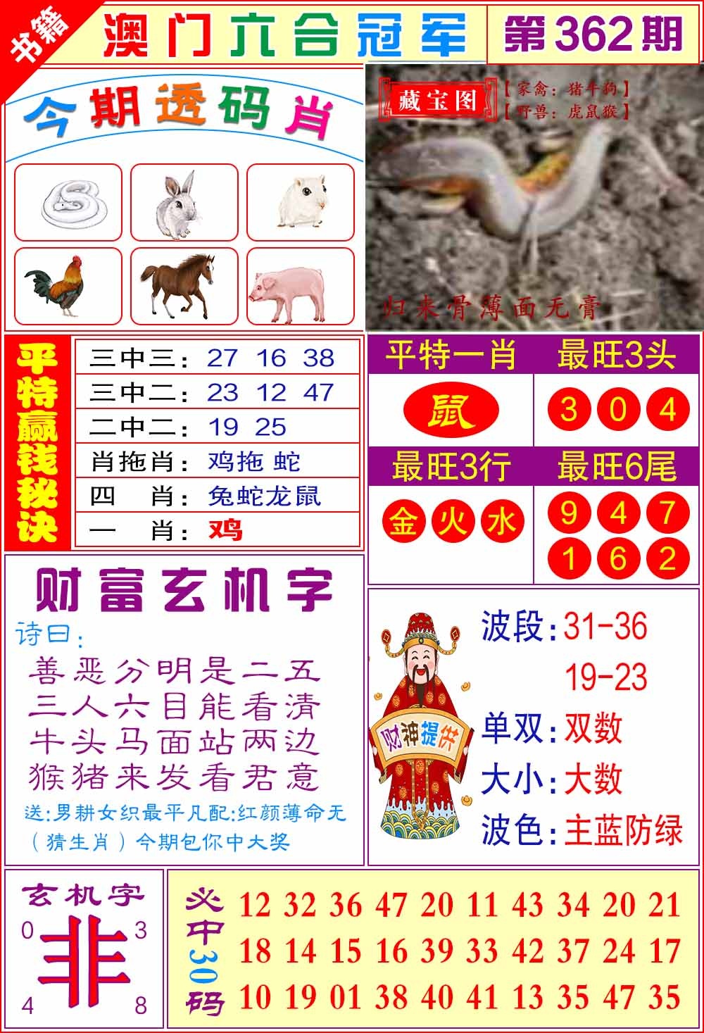 362期澳门六合冠军[图]