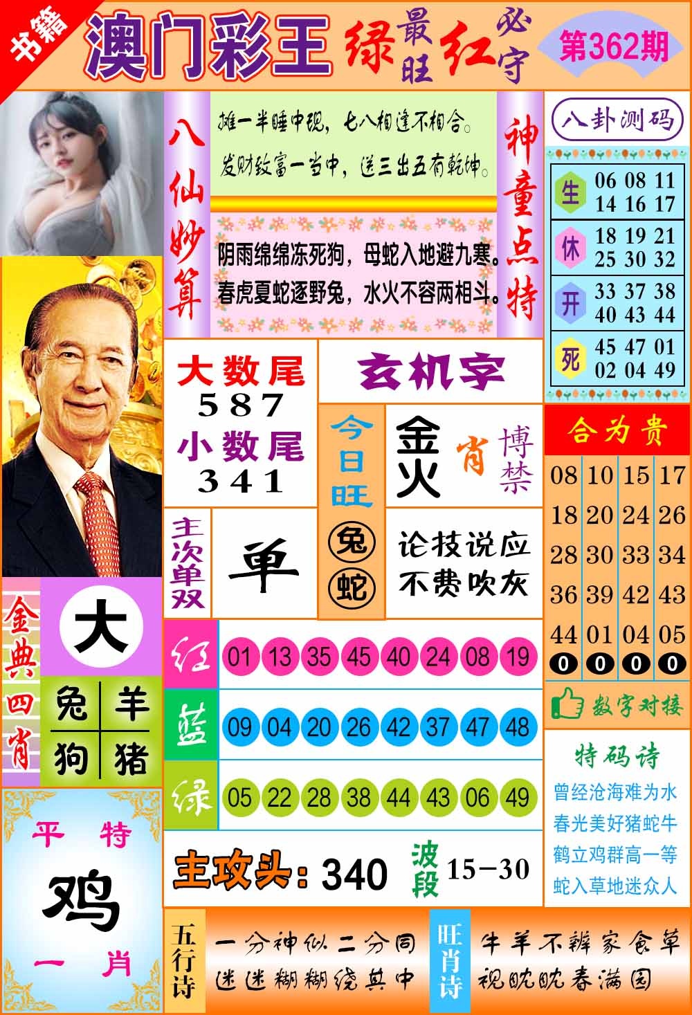 362期澳门彩王玄机[图]