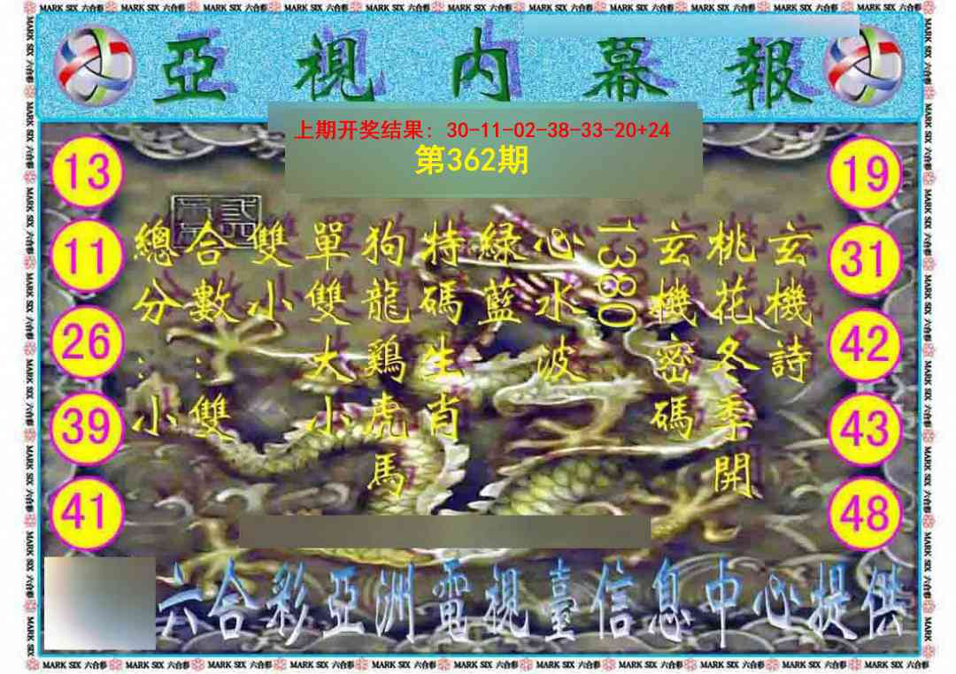 362期亚视内幕报[图]