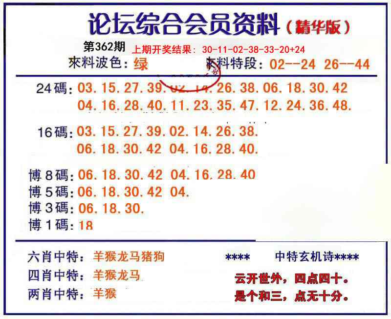 362期综合会员资料[图]