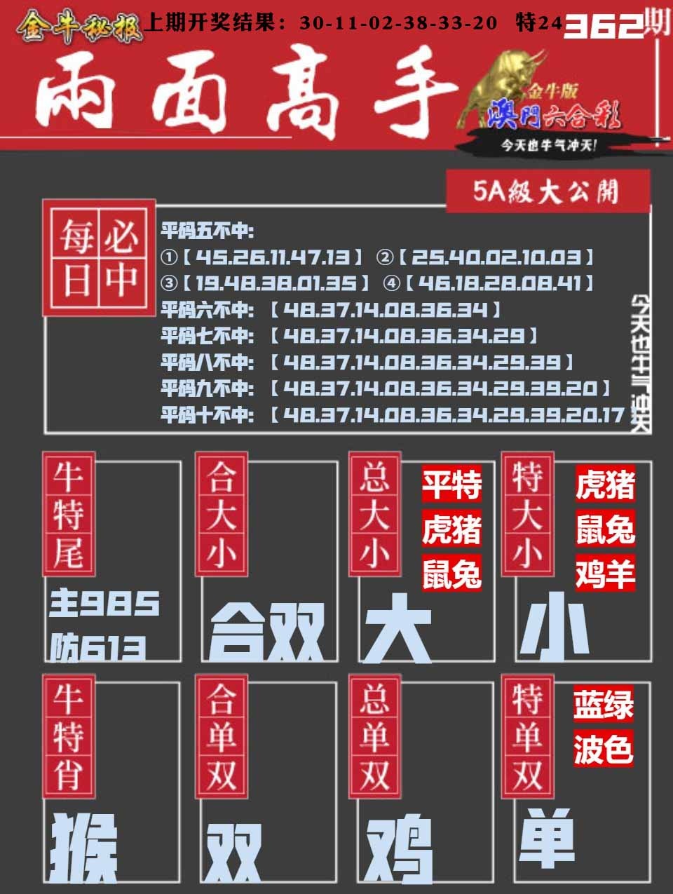 362期金牛两面高手[图]