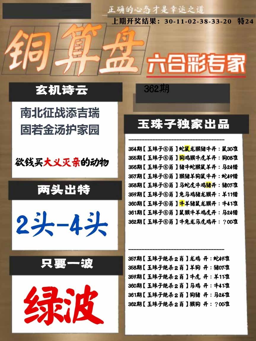 362期白小姐心水[图]